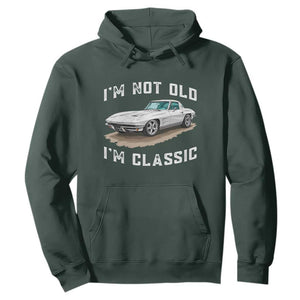 I'm Not Old I'm Classic Hoodie Vintage 1963 Sports Car Retro Americana