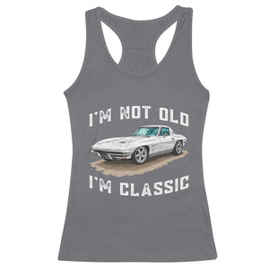 I'm Not Old I'm Classic Racerback Tank Top Vintage 1963 Sports Car Retro Americana