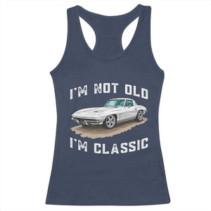 I'm Not Old I'm Classic Racerback Tank Top Vintage 1963 Sports Car Retro Americana
