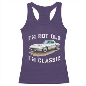 I'm Not Old I'm Classic Racerback Tank Top Vintage 1963 Sports Car Retro Americana