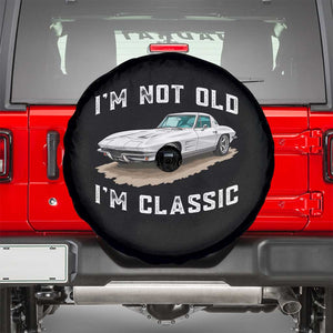 I'm Not Old I'm Classic Spare Tire Cover Vintage 1963 Sports Car Retro Americana