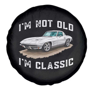 I'm Not Old I'm Classic Spare Tire Cover Vintage 1963 Sports Car Retro Americana