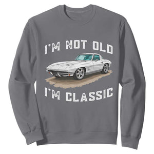 I'm Not Old I'm Classic Sweatshirt Vintage 1963 Sports Car Retro Americana