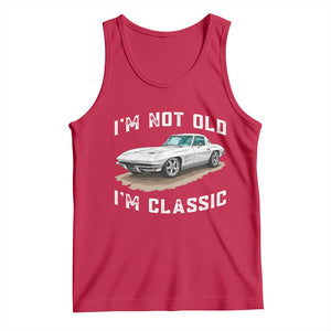 I'm Not Old I'm Classic Tank Top Vintage 1963 Sports Car Retro Americana