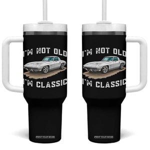 I'm Not Old I'm Classic Tumbler With Handle Vintage 1963 Sports Car Retro Americana
