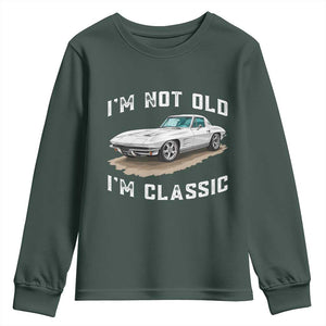 I'm Not Old I'm Classic Youth Sweatshirt Vintage 1963 Sports Car Retro Americana