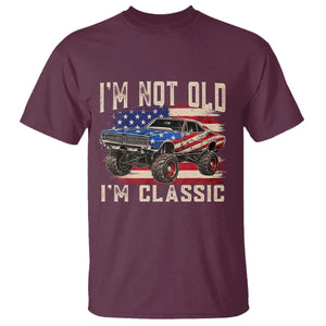 I'm Not Old I'm Classic T Shirt Vintage Car American Flag 4th of July