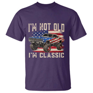 I'm Not Old I'm Classic T Shirt Vintage Car American Flag 4th of July