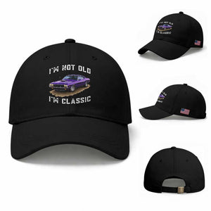 I'm Not Old I'm Classic Baseball Cap Vintage 1970 Purple Classic Muscle Car