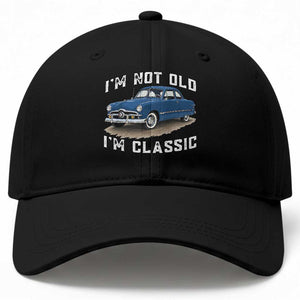I'm Not Old I'm Classic Baseball Cap Vintage 1949 Classic American Coupe Car