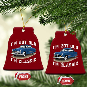 I'm Not Old I'm Classic Ceramic Ornament Vintage 1949 Classic American Coupe Car