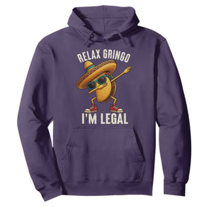 Relax Ringo I'm Legal Hoodie Funny Mexican Taco Lover TS14 Purple Print Your Wear