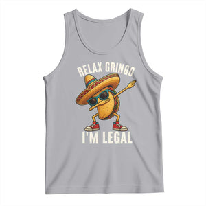 Relax Ringo I'm Legal Tank Top Funny Mexican Taco Lover TS14 Athletic Heather Print Your Wear