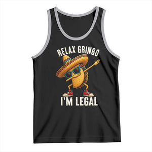 Relax Ringo I'm Legal Tank Top Funny Mexican Taco Lover TS14 Black Athletic Heather Print Your Wear