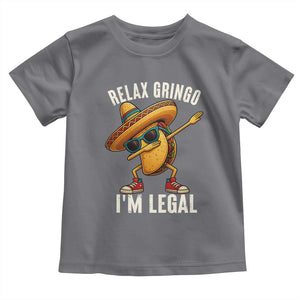 Relax Ringo I'm Legal Toddler T Shirt Funny Mexican Taco Lover TS14 Charcoal Print Your Wear