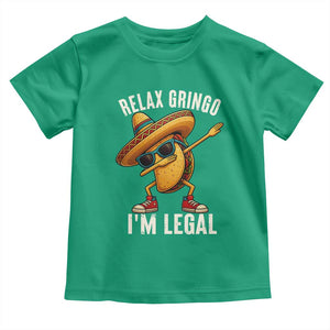 Relax Ringo I'm Legal Toddler T Shirt Funny Mexican Taco Lover TS14 Irish Green Print Your Wear