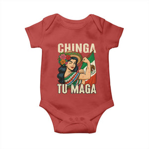 Chinga Tu Maga Protest Baby Onesie Funny Mexican Women TS14 Red Print Your Wear