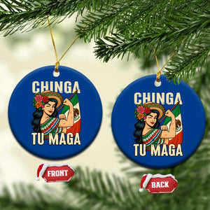 Chinga Tu Maga Protest Ceramic Ornament Funny Mexican Women TS14 1pc Blue Print Your Wear