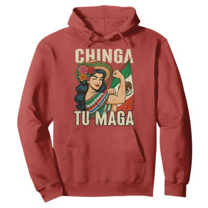 Chinga Tu Maga Protest Hoodie Funny Mexican Women TS14 Red Print Your Wear