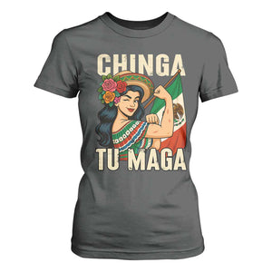 Chinga Tu Maga Protest T Shirt For Women Funny Mexican Women TS14 Dark Heather Print Your Wear