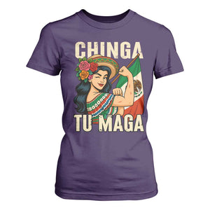 Chinga Tu Maga Protest T Shirt For Women Funny Mexican Women TS14 Purple Print Your Wear