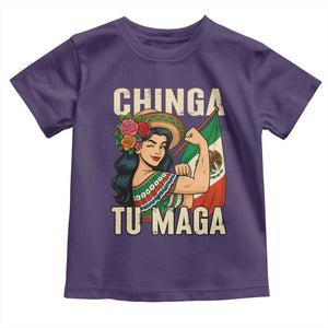 Chinga Tu Maga Protest Toddler T Shirt Funny Mexican Women TS14 Purple Print Your Wear