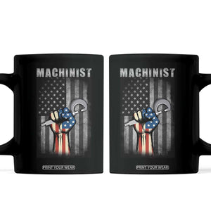 Machinist Patriotic US Flag Coffee Mug TS14 Black Print Your Wear