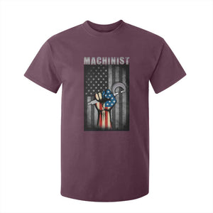 Machinist Patriotic US Flag T Shirt For Kid TS14 Maroon Print Your Wear