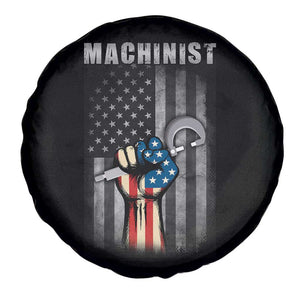 Machinist Patriotic US Flag Spare Tire Cover TS14 Print Your Wear