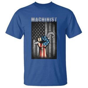Machinist Patriotic US Flag T Shirt TS14 Royal Blue Print Your Wear