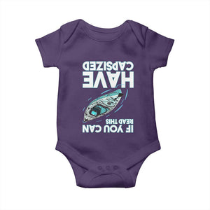 If You Can Read This I Have Capsized Baby Onesie Funny Boating TS14 Purple Print Your Wear