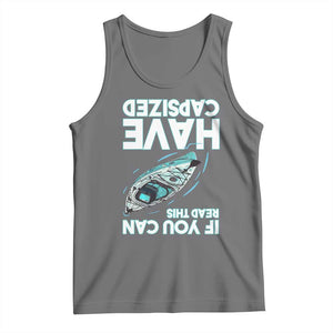 If You Can Read This I Have Capsized Tank Top Funny Boating TS14 Black Heather Print Your Wear