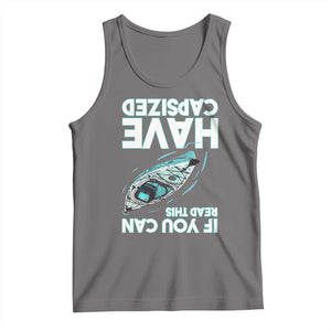 If You Can Read This I Have Capsized Tank Top Funny Boating TS14 Deep Heather Print Your Wear