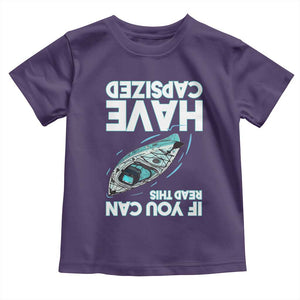 If You Can Read This I Have Capsized Toddler T Shirt Funny Boating TS14 Purple Print Your Wear