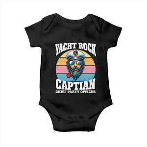Yacht Rock Captain Baby Onesie Funny Boating Party Music TS14 Black Print Your Wear