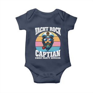 Yacht Rock Captain Baby Onesie Funny Boating Party Music TS14 Navy Print Your Wear