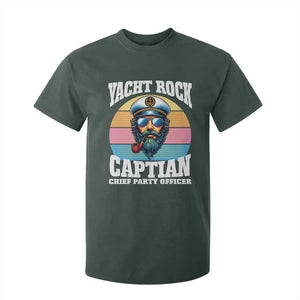Yacht Rock Captain T Shirt For Kid Funny Boating Party Music TS14 Dark Forest Green Print Your Wear