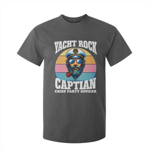Yacht Rock Captain T Shirt For Kid Funny Boating Party Music TS14 Dark Heather Print Your Wear