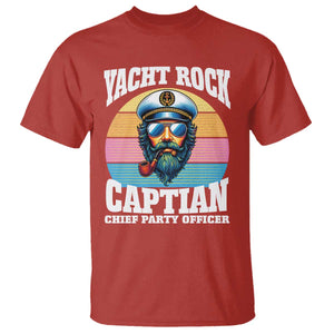 Yacht Rock Captain T Shirt Funny Boating Party Music TS14 Red Print Your Wear