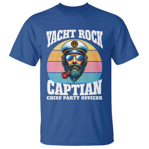 Yacht Rock Captain T Shirt Funny Boating Party Music TS14 Royal Blue Print Your Wear