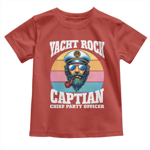 Yacht Rock Captain Toddler T Shirt Funny Boating Party Music TS14 Red Print Your Wear