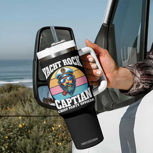 Yacht Rock Captain Tumbler With Handle Funny Boating Party Music TS14 Print Your Wear