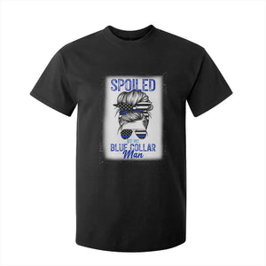 Blue Collar Wife Life Messy Bun T Shirt For Kid TS14 Black Print Your Wear