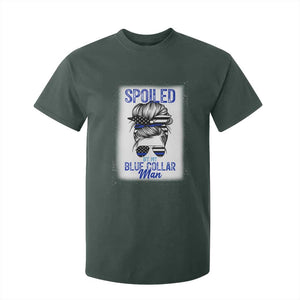 Blue Collar Wife Life Messy Bun T Shirt For Kid TS14 Dark Forest Green Print Your Wear
