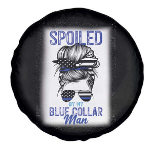 Blue Collar Wife Life Messy Bun Spare Tire Cover TS14 Print Your Wear