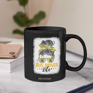 Messy Bun School Bus Driver Life Coffee Mug TS14 Print Your Wear