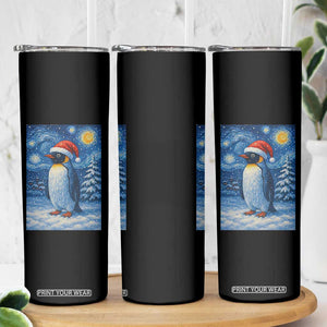 Penguin Christmas Skinny Tumbler Starry Night Van Gogh TS14 Print Your Wear