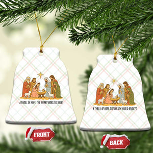 Nativity Scene Xmas Ceramic Ornament Baby Jesus Christian Faith TS14 Print Your Wear