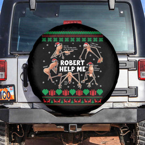 Marcus The Worm Christmas Meme Spare Tire Cover TS14 No hole Black Print Your Wear