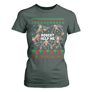 Marcus The Worm Robert Meme Christmas T Shirt For Women TS14 Dark Forest Green Print Your Wear